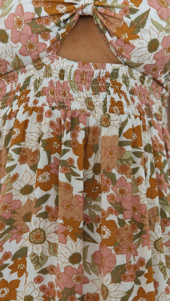 Halterneck Printed Women's Long Dress