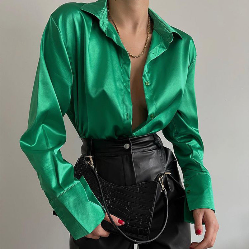 Cardigan Fashion Casual Top Women's Long Sleeve Shirt