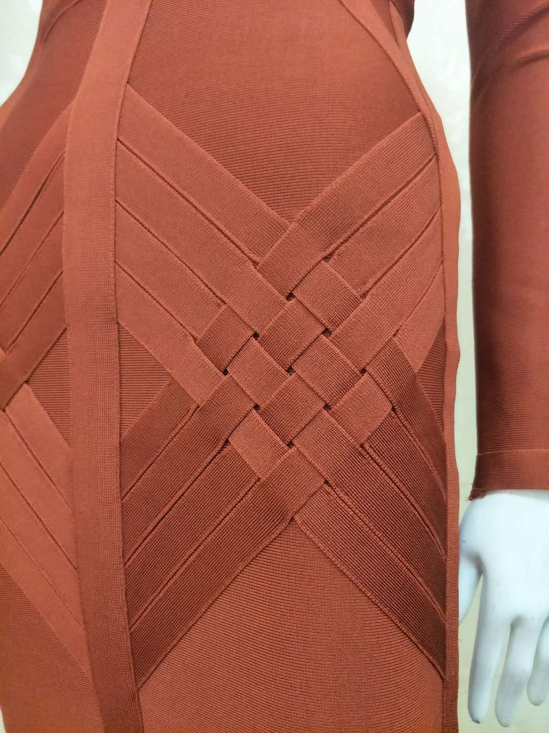 Tight-Fitting Long-Sleeved Bandage Women's Dress