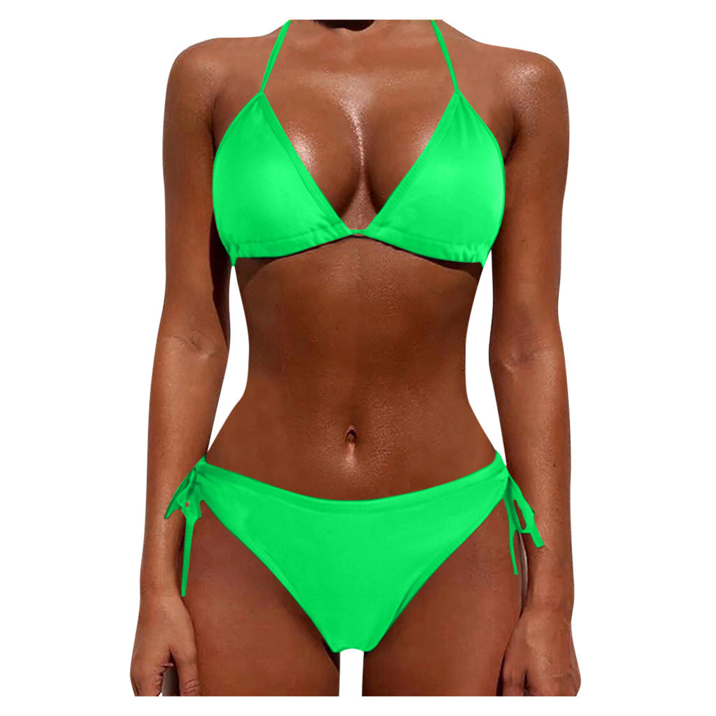 Two-Piece Tie Women's Bikini Swimsuit Set