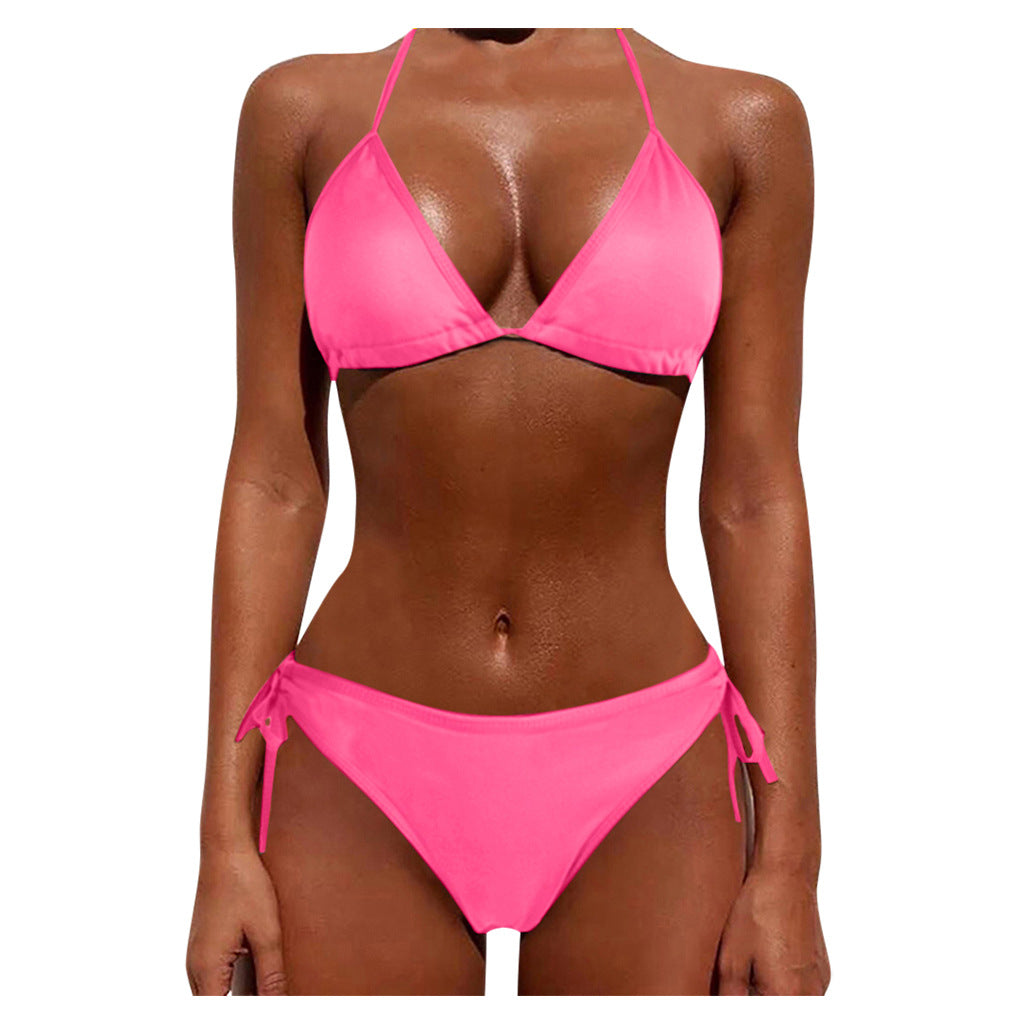 Two-Piece Tie Women's Bikini Swimsuit Set