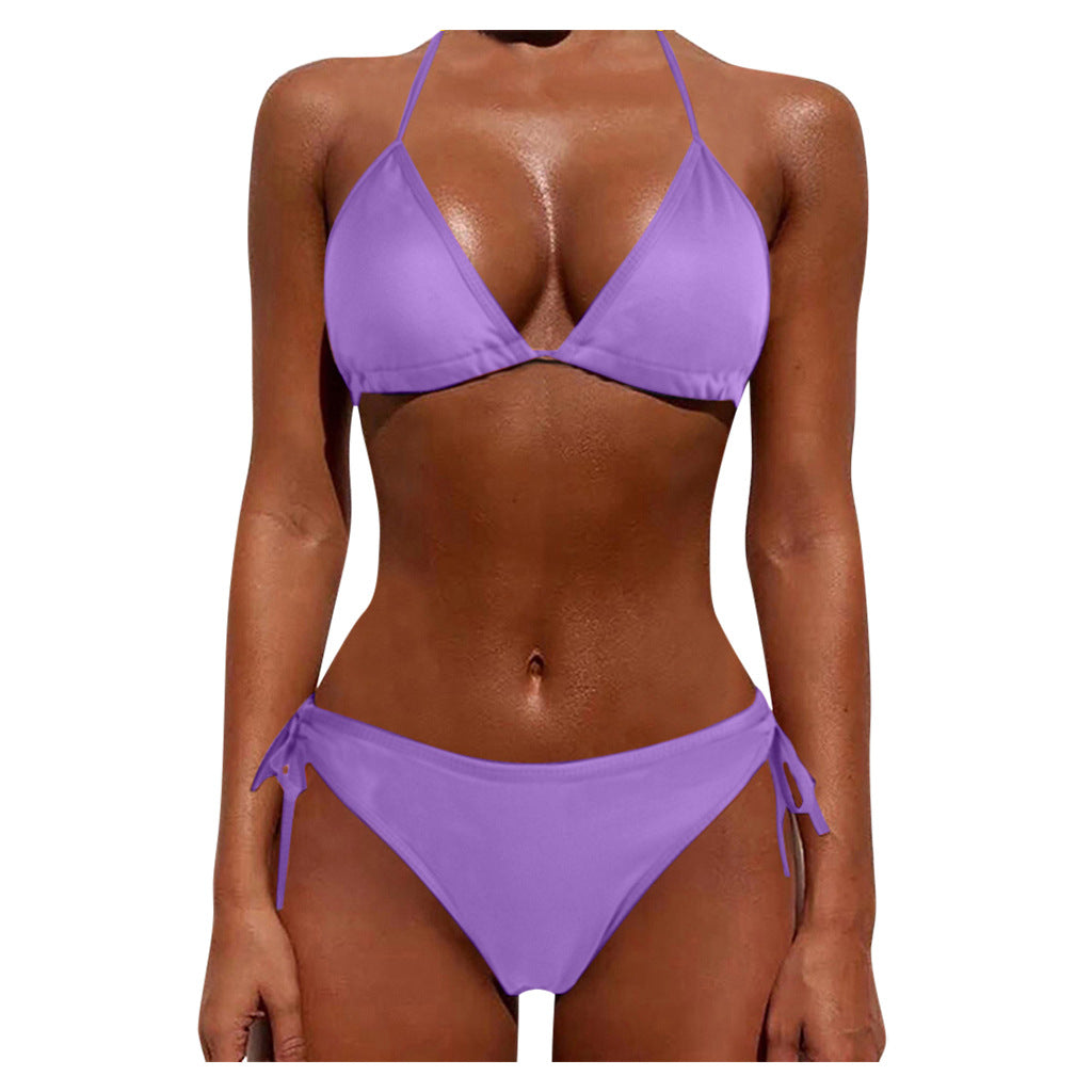 Two-Piece Tie Women's Bikini Swimsuit Set