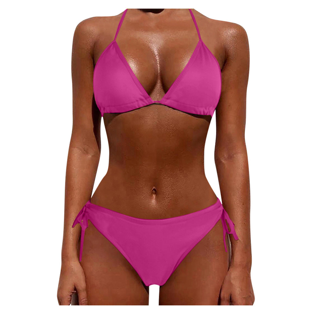 Two-Piece Tie Women's Bikini Swimsuit Set