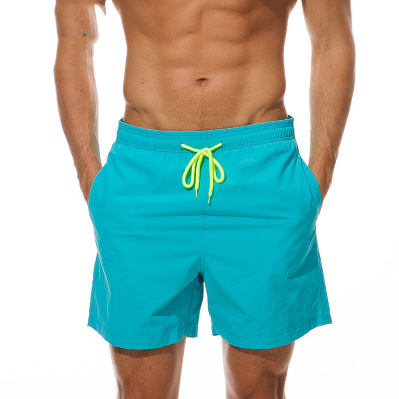 Cross-Border ESCATCH Men's Breathable Lotus Leaf Water-Repellent Beach Spots Shorts