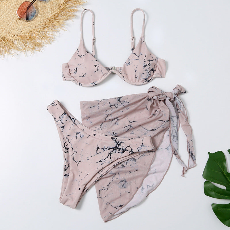 Split Women's Swimsuit Three Piece Set
