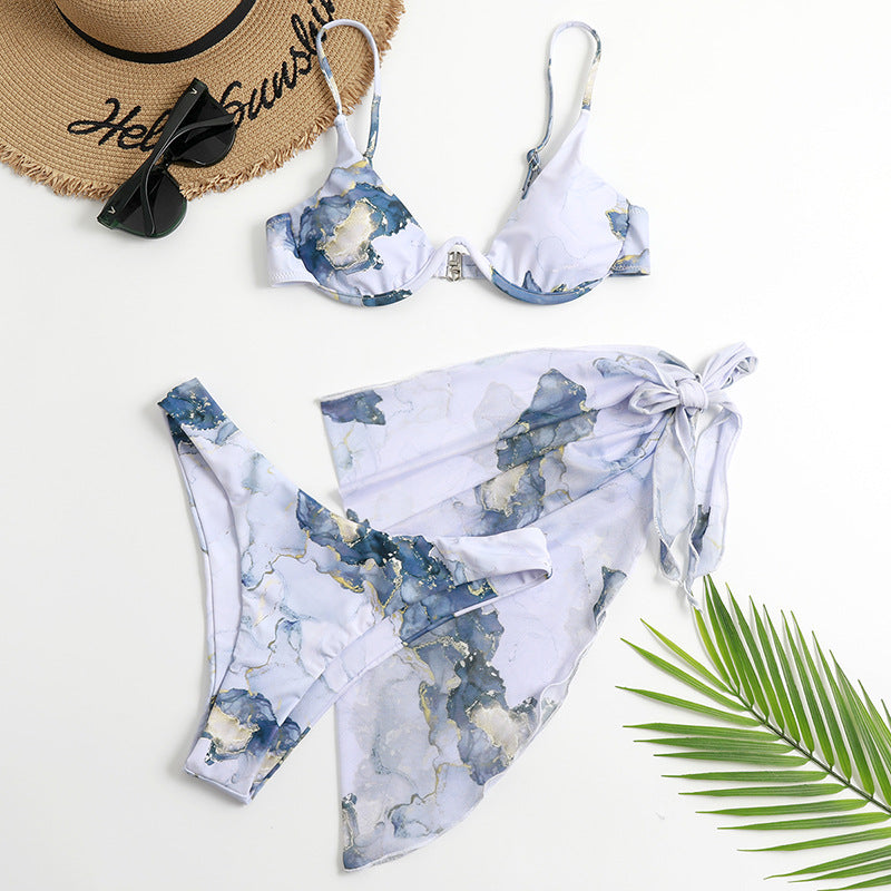 Split Women's Swimsuit Three Piece Set