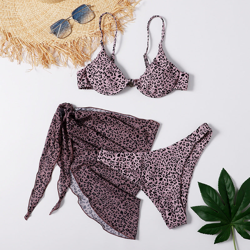 Split Women's Swimsuit Three Piece Set