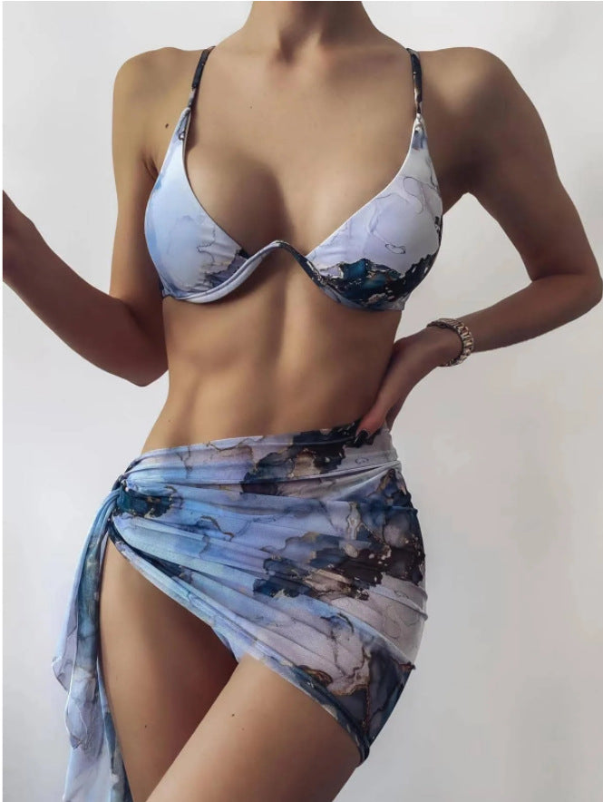 Split Women's Swimsuit Three Piece Set