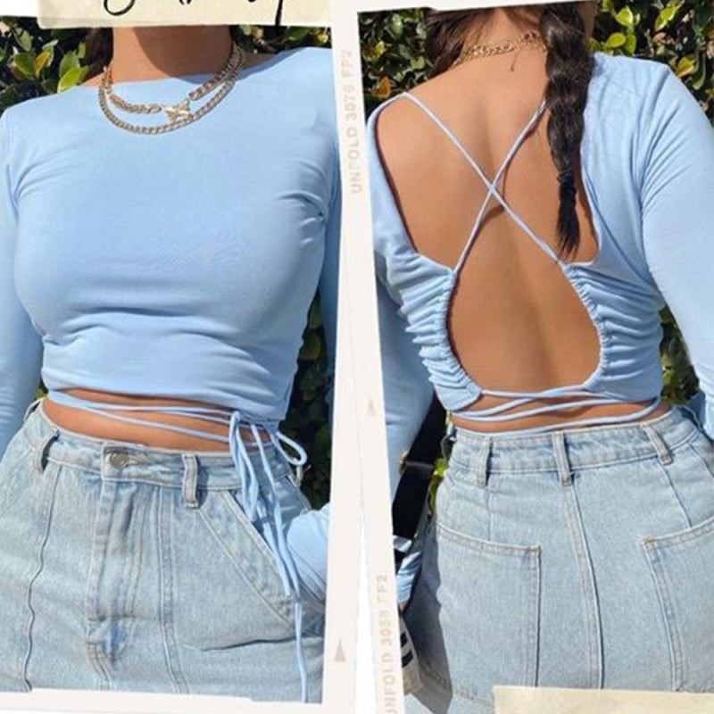 Short Sleeve Casual Letter Women's Crop Top Shirt