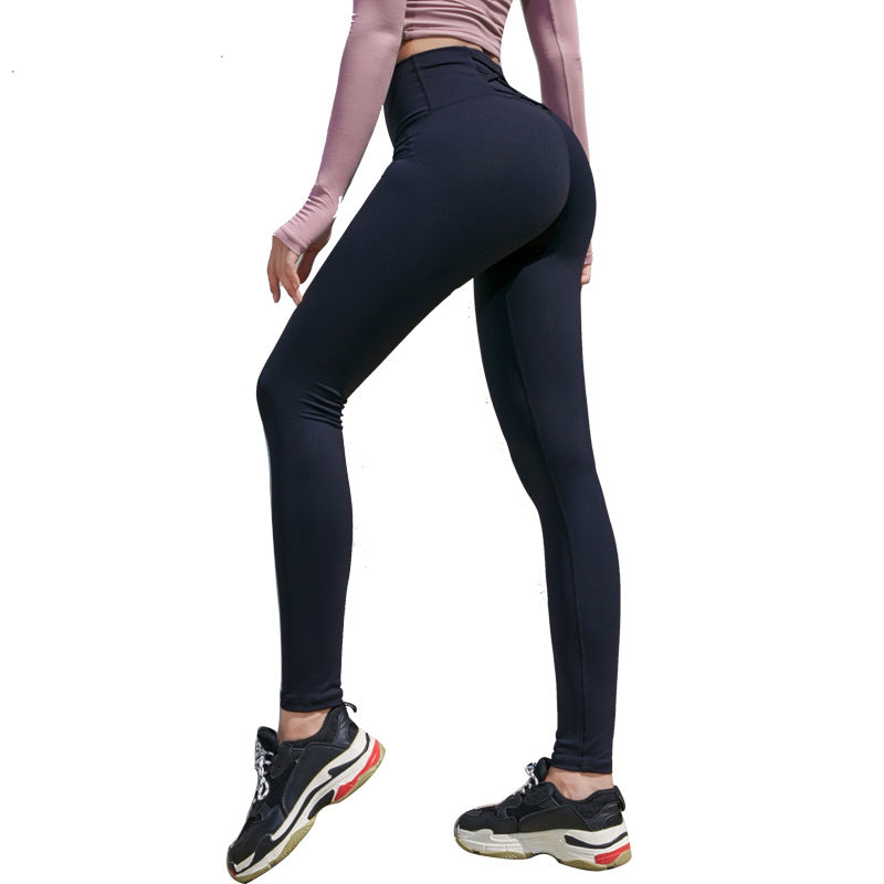Back Waist Cross Belt Hip Lift Women's Legging