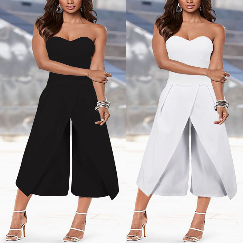 Tube Top Women's Jumpsuit