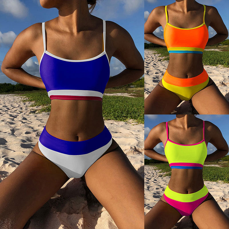 High Waist Triangle Women's Bikini Swimsuit