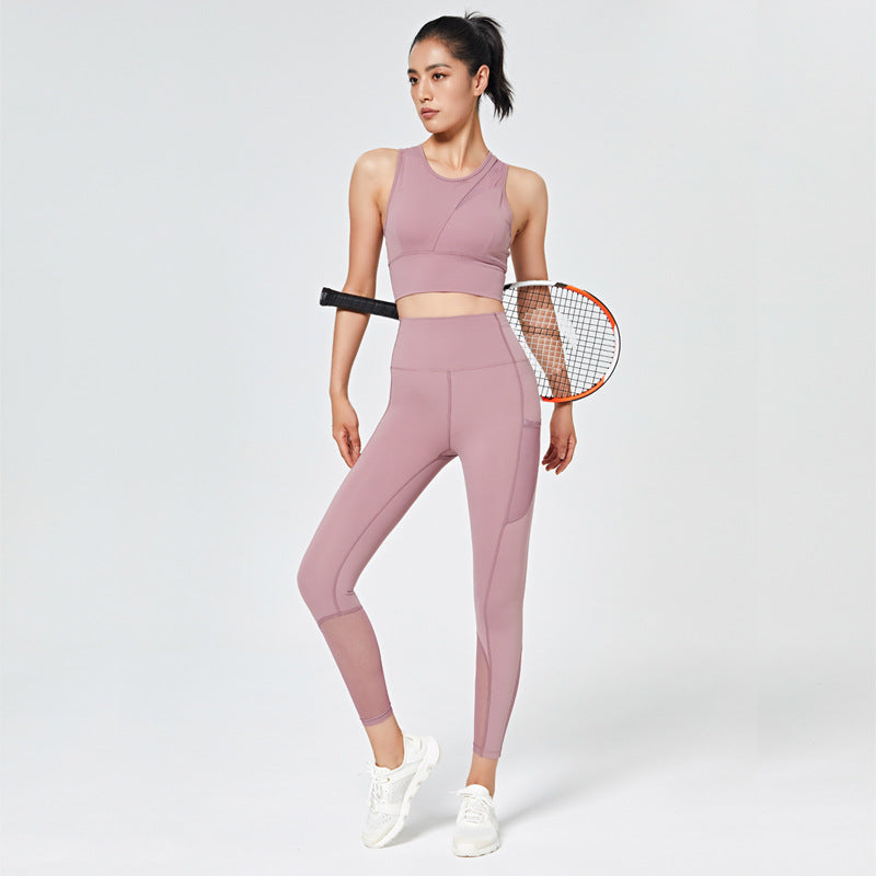 Net Yarn Beauty Back Women's Sports Top