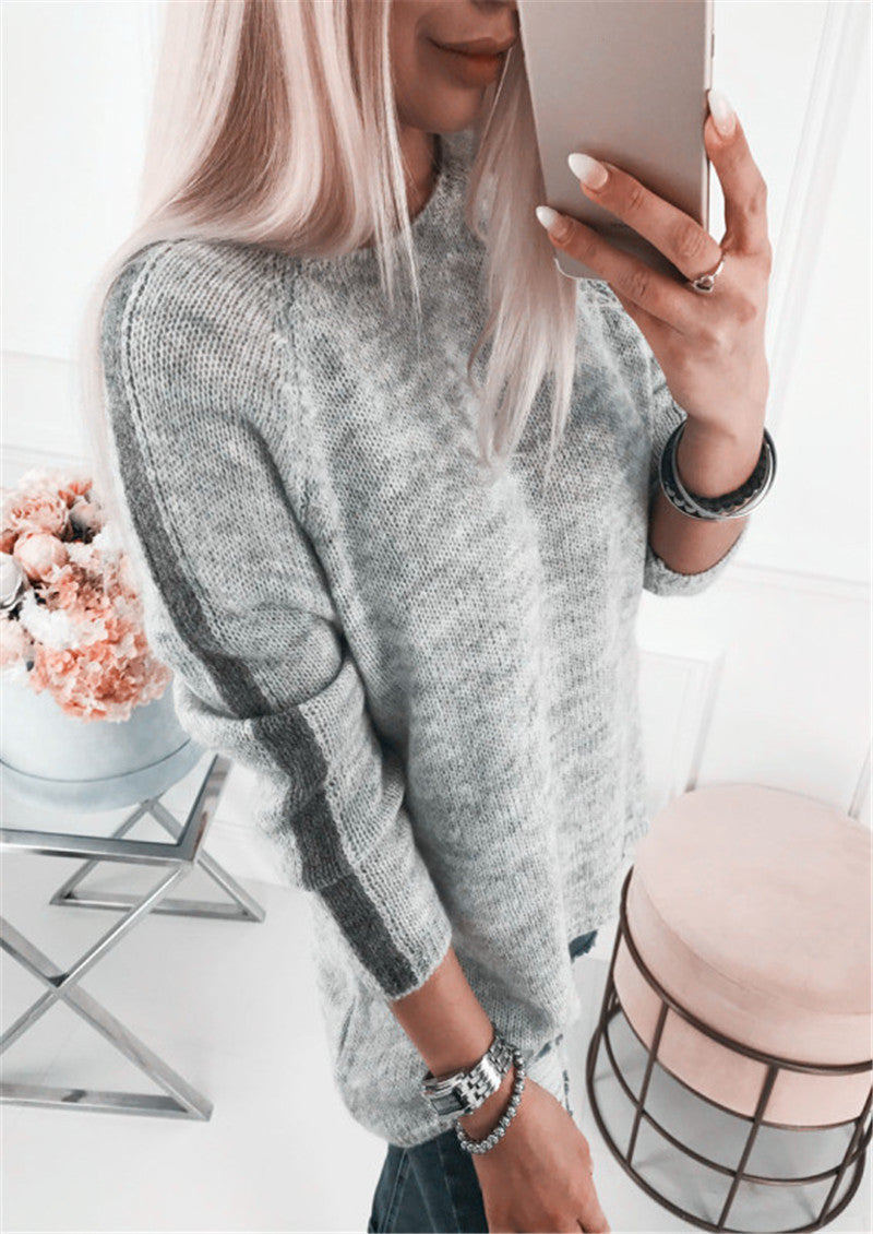 Round Neck Women's Blouse