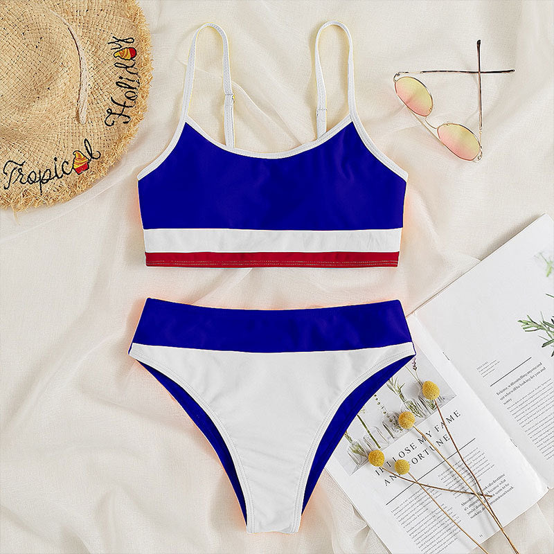 High Waist Triangle Women's Bikini Swimsuit