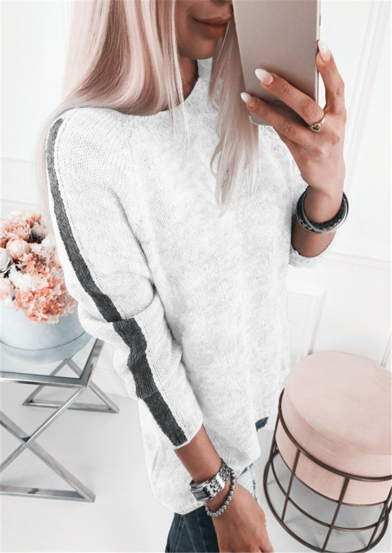 Round Neck Women's Blouse