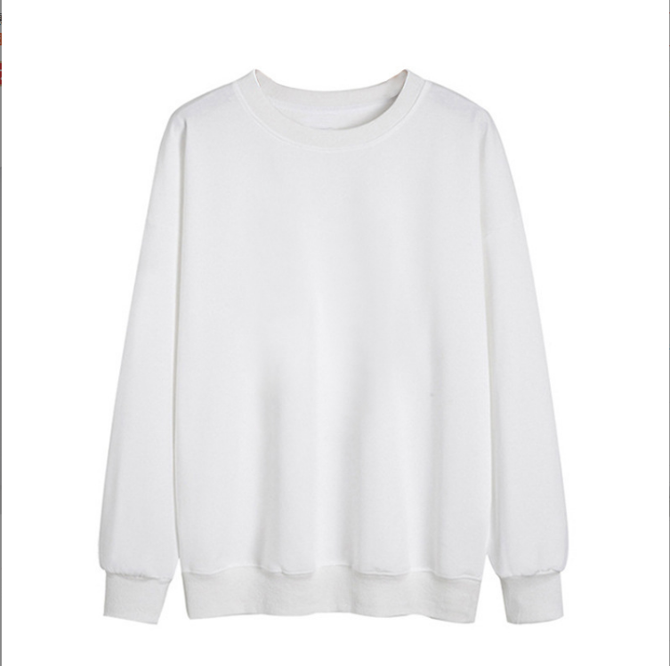 Fun Printed Long Sleeve Hoodless Round Neck Women's Sweatshirt