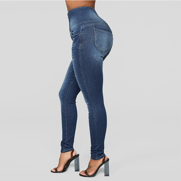 High Waist Slim Women's Jeans