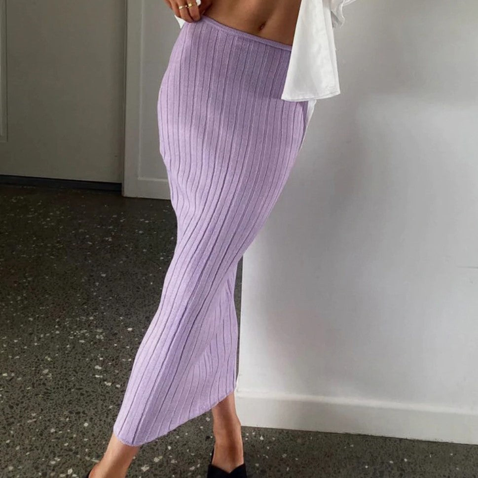 Versatile Fashion Casual Knitted Women's Beach Dress Skirt