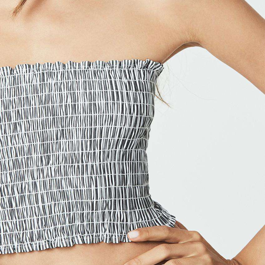 Chest Wrap Stretch Lace Women's Crop Top
