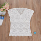 Lace V-neck Women's T-shirt