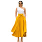 Solid Color Elegant Women's Casual Skirt