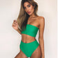 High Waist Tube Top Women's Bikini