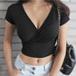 Tight-fitting Cotton Women's Crop Top