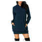Solid Color Long Sleeves Loose Hat Dress Women's Sweater